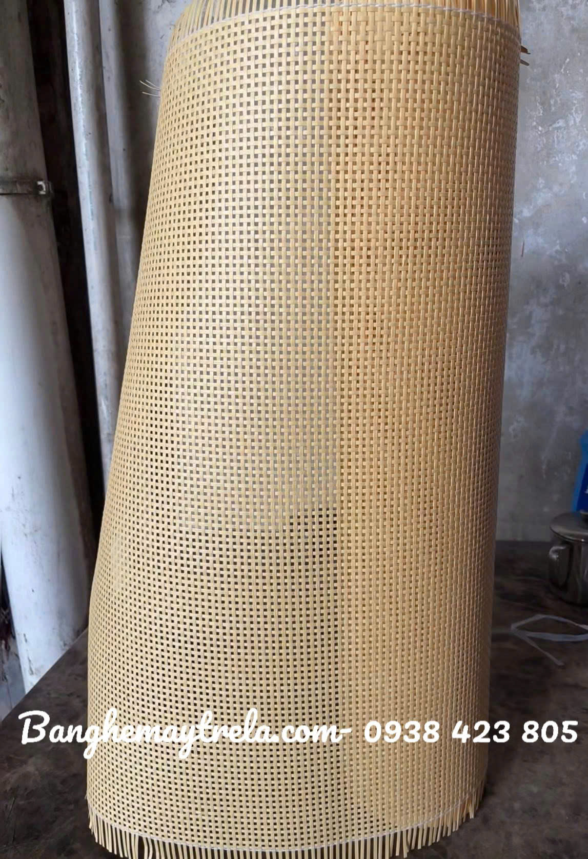 Tấm nhựa giả mây đan caro